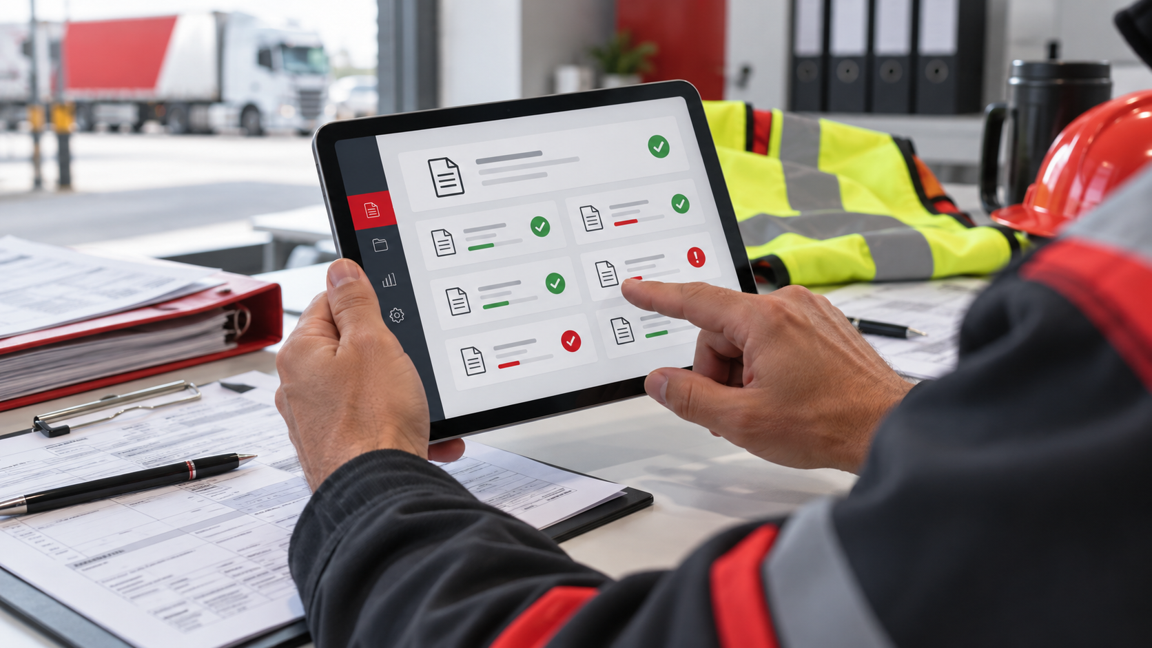 Controllo xFIR aperti e trasmissione dati RENTRI su tablet